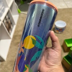 Starbucks Blue and Orange Tumbler
